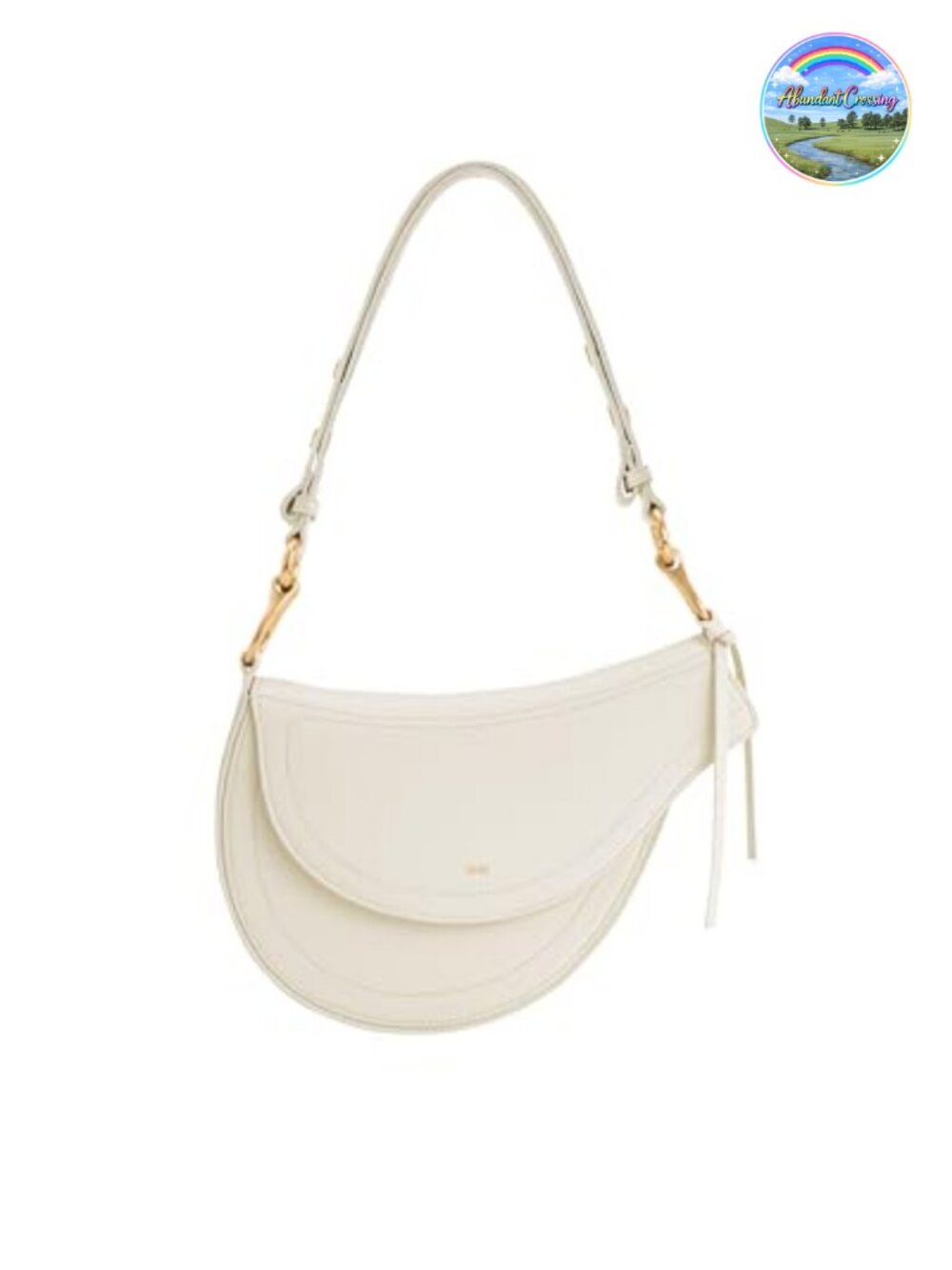 Vegan Leather Crossbody Bag with Detachable Adjustable Strap